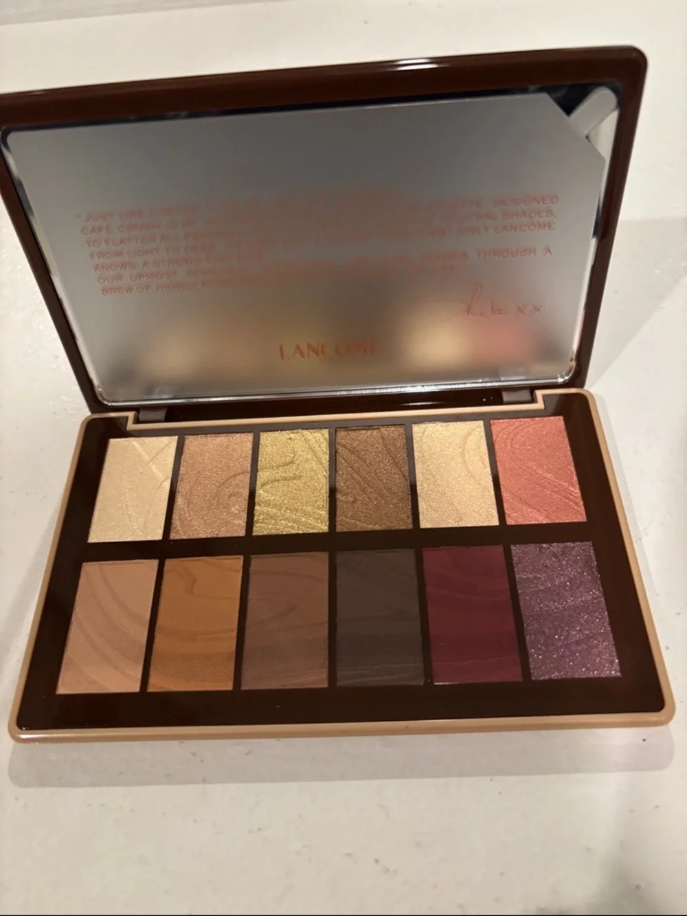 Lancôme Warm Tone Eyeshadow Palette in Gold, Brown and Peach